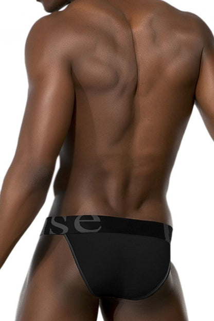 Doreanse Men's Underwear 1313-BLK Ribbed Micromodal Bikini Color Black