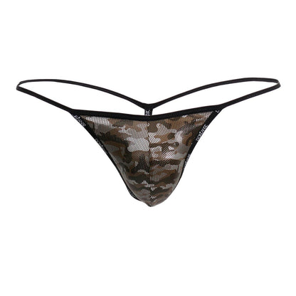 Doreanse Men's Underwear 1326-CAM Flashy G-String Color Camotech