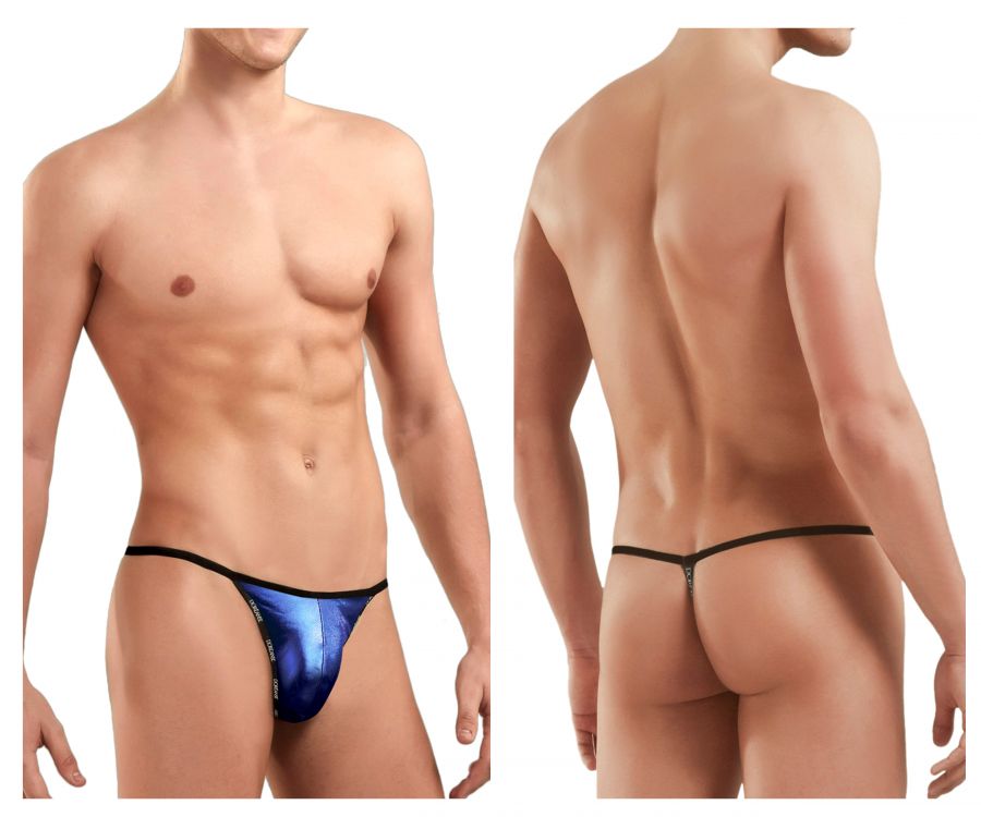 Doreanse Men's Underwear 1326-RBL Flashy G-String Color Royal Blue