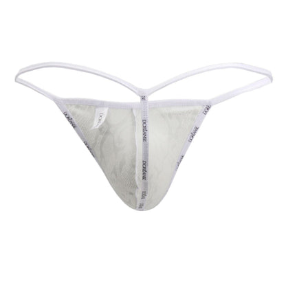 Doreanse Men's Underwear 1326-SLV Flashy G-String Color Silver Snake
