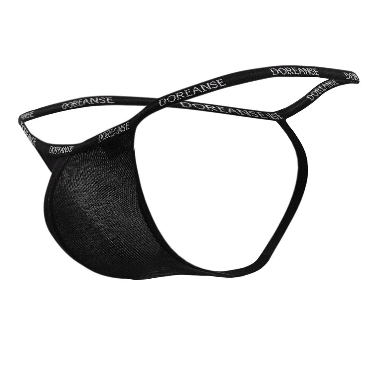 Doreanse Men's Underwear 1330-BLK Ribbed Modal T-thong Color Black