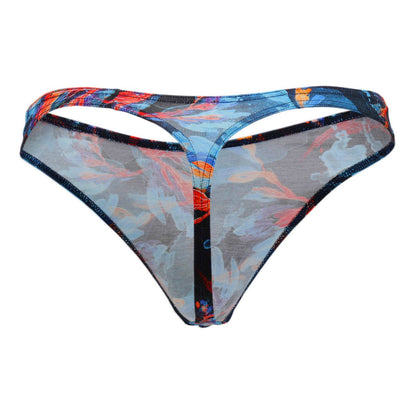 Doreanse Men's Underwear 1341-PRN Deep Sea Thong Color Printed