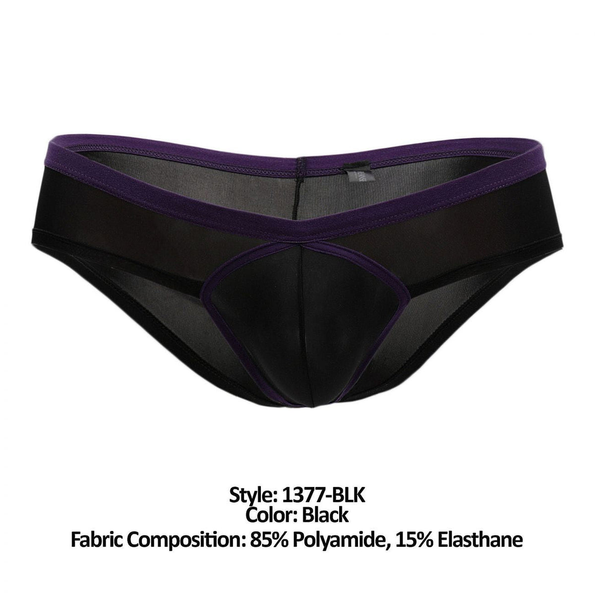 Doreanse Men's Underwear 1377-BLK Boost Cheeky Brief Color Black