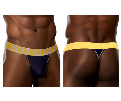 Doreanse Men's Underwear 1379-NVY Micromodal Thong Color Navy Blue