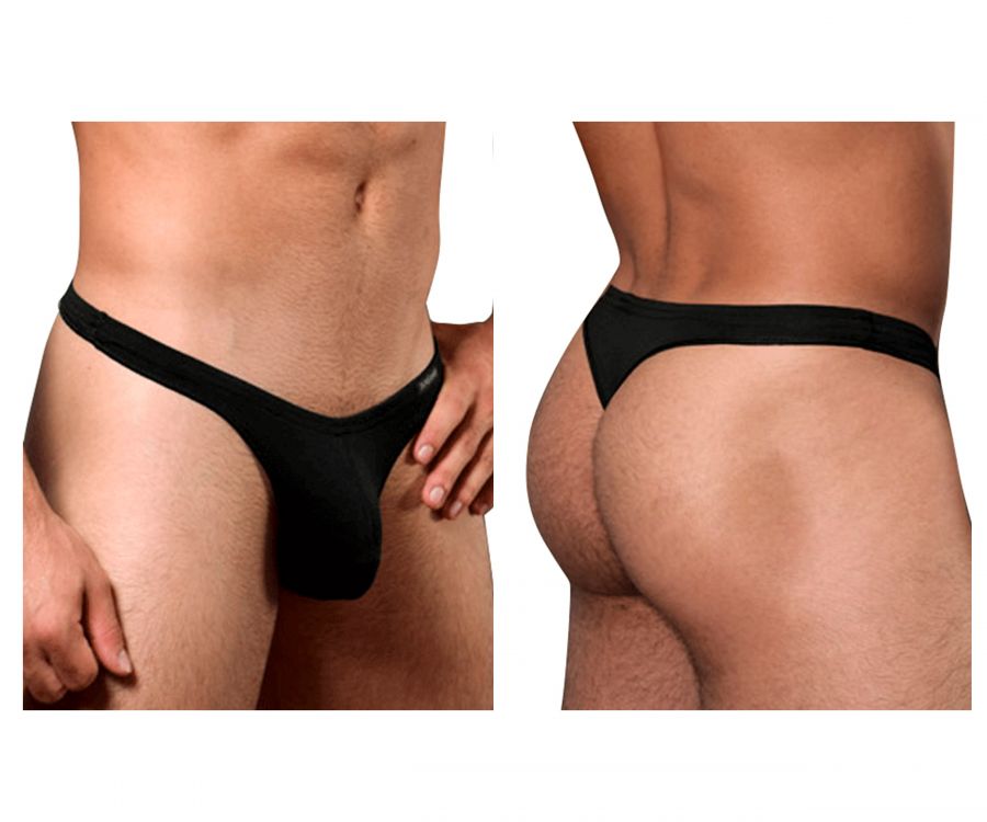 Doreanse Men's Underwear 1392-BLK Euro Thong Color Black