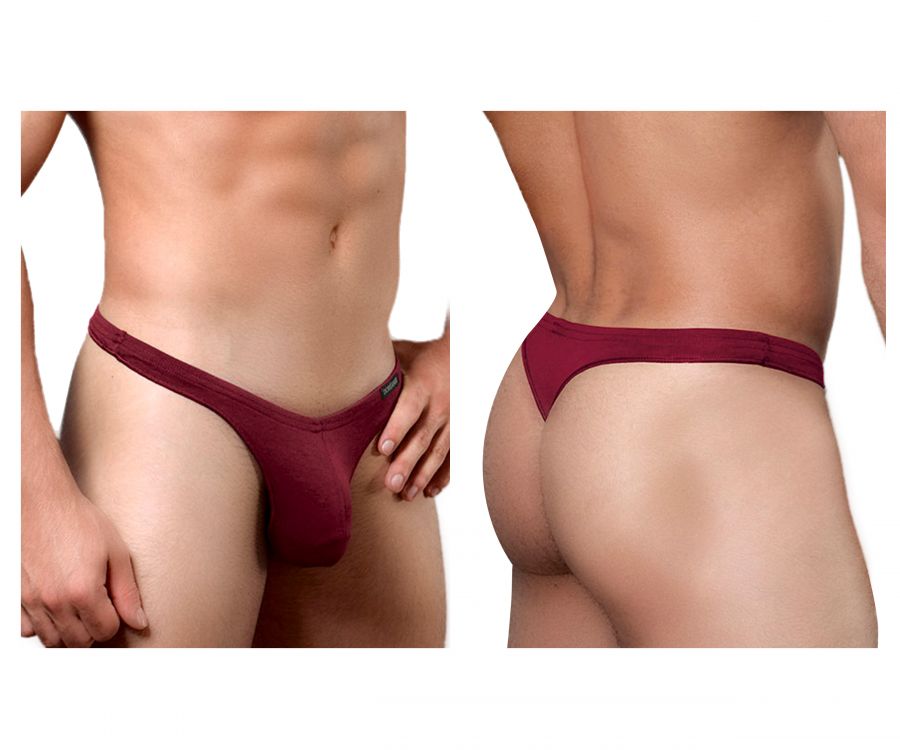 Doreanse Men's Underwear 1392-BRD Euro Thong Color Bordeaux
