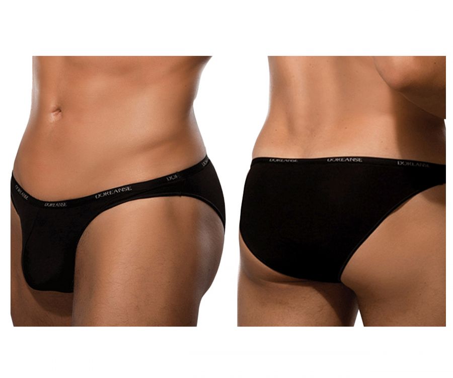 Doreanse Men's Underwear 1395-BLK Aire Bikini Color Black