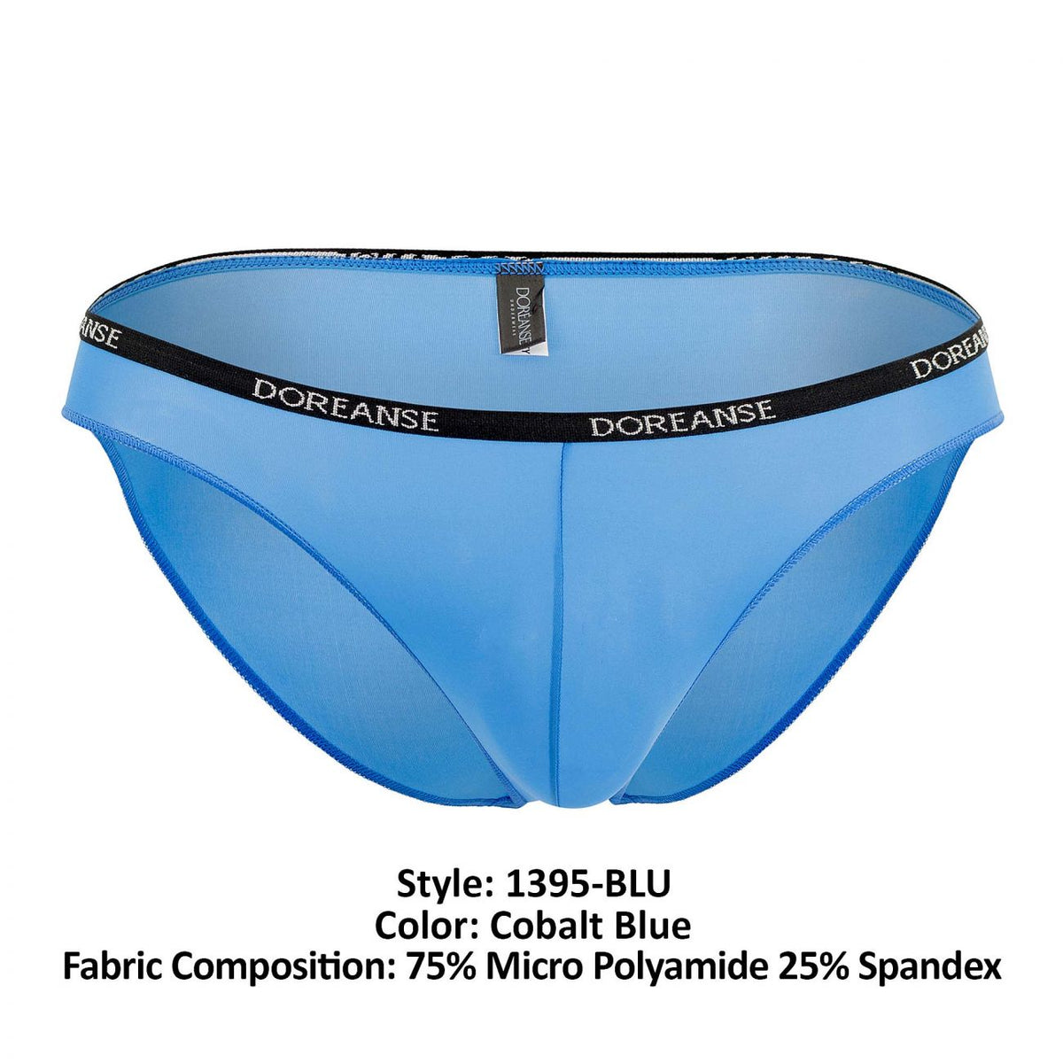 Doreanse Men's Underwear 1395-BLU Aire Bikini Color Cobalt Blue