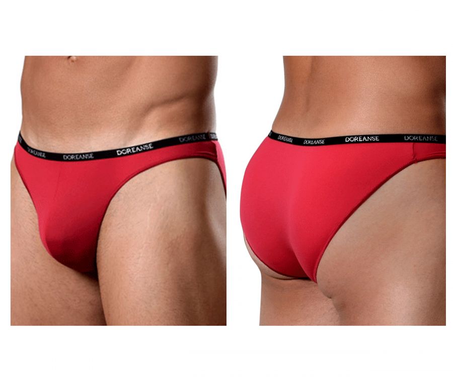 Doreanse Men's Underwear 1395-RED Aire Bikini Color Red