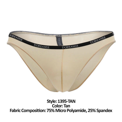 Doreanse Men's Underwear 1395-TAN Aire Bikini Color Tan