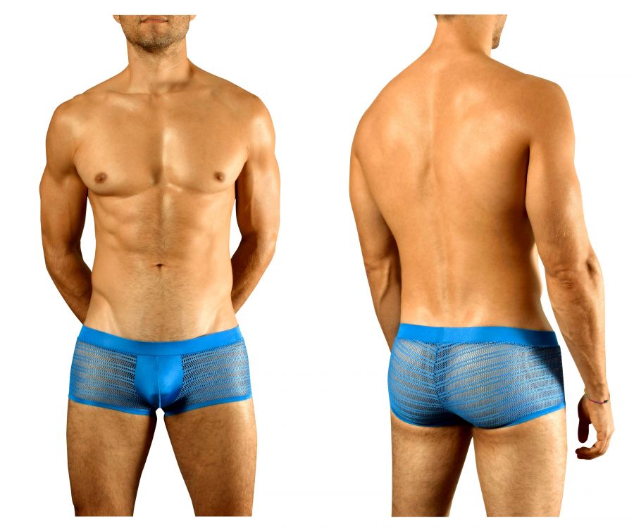 Doreanse Men's Underwear 1588-BLU Mesh Trunk Color Blue
