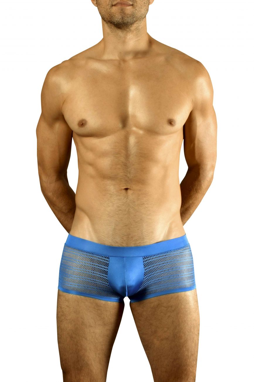 Doreanse Men's Underwear 1588-BLU Mesh Trunk Color Blue