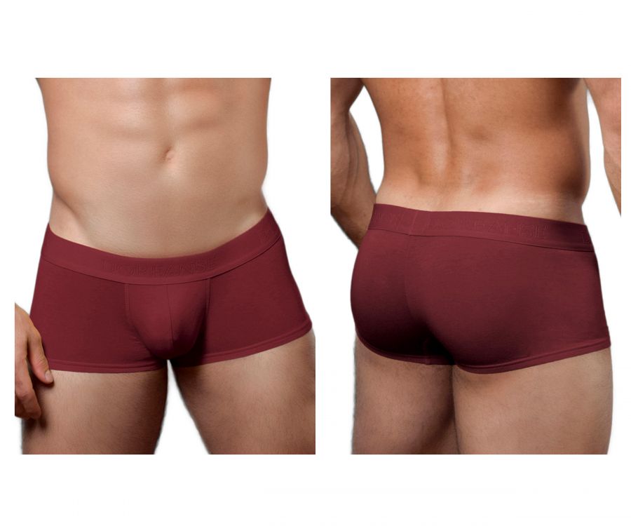 Doreanse Men's Underwear 1760-BRD Low-rise Trunk Color Bordeaux
