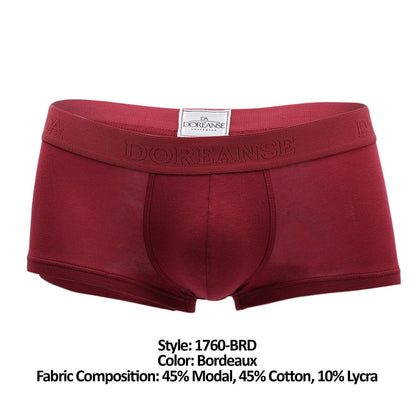 Doreanse Men's Underwear 1760-BRD Low-rise Trunk Color Bordeaux
