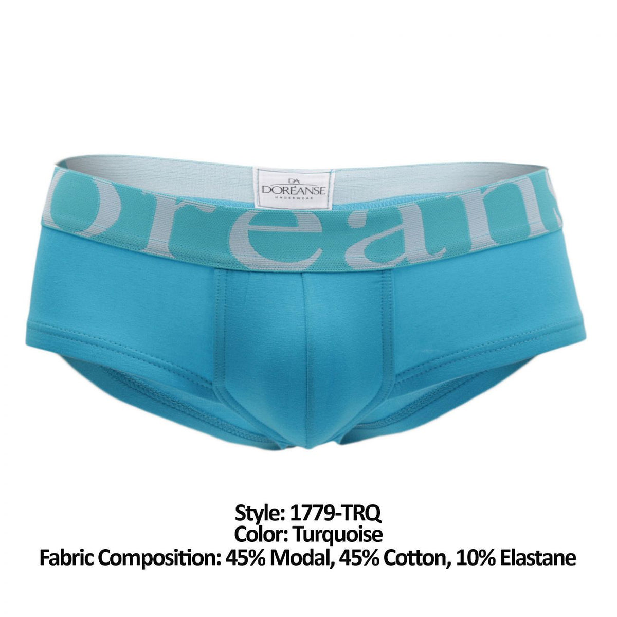 Doreanse Men's Underwear 1779-TRQ Pouch Mini Trunk Color Turquoise
