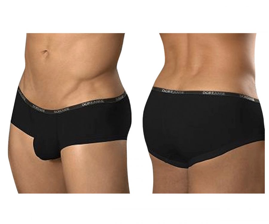Doreanse Men's Underwear 1781-BLK Naked Mini Trunk Color Black