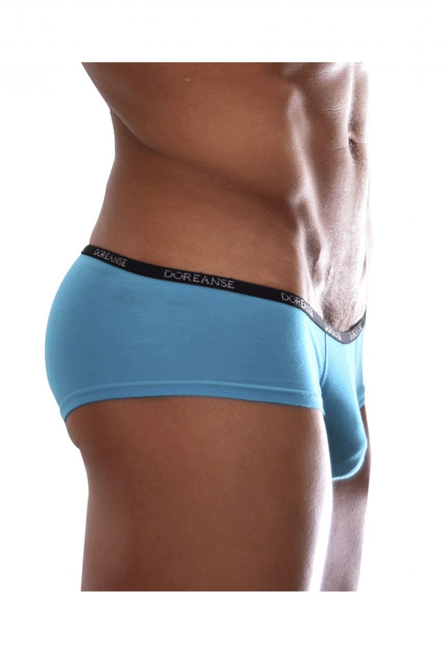 Doreanse Men's Underwear 1781-TRQ Naked Mini Trunk Color Turquoise