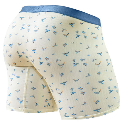 ErgoWear EW1771 SLK SE Boxer Briefs Color Vanilla-Birds