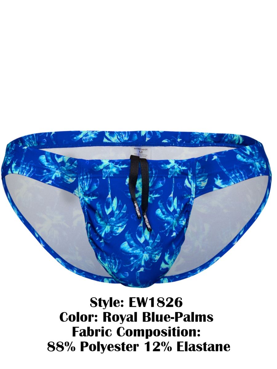 ErgoWear EW1826 FEEL SW Swim Bikini Color Royal Blue-Palms