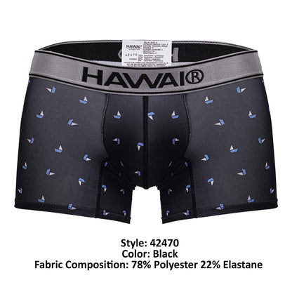 HAWAIR 42470 Printed Microfiber Trunks Color Black