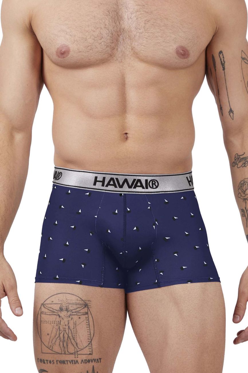 HAWAIR 42470 Printed Microfiber Trunks Color Blue