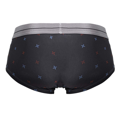 HAWAIR 42530 Printed Microfiber Briefs Color Gray