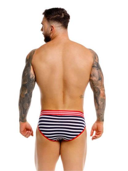 JOR Men's Underwear 2335 Santorini Briefs Color Stripes
