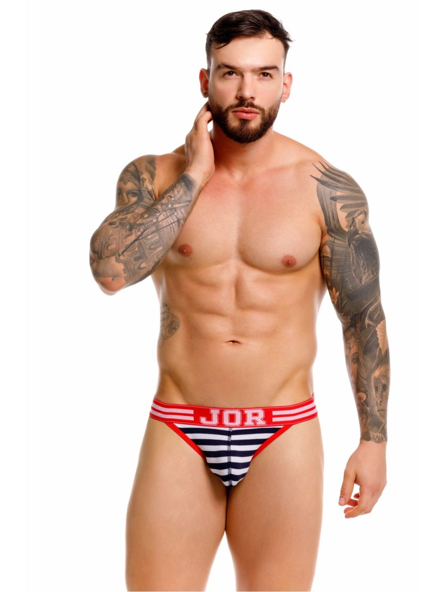 JOR Men's Underwear 2336 Santorini Jockstrap Color Stripes