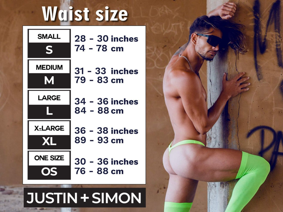 JUSTIN+SIMON Men's Underwear XSJ12 Bikini Color Psycodelic