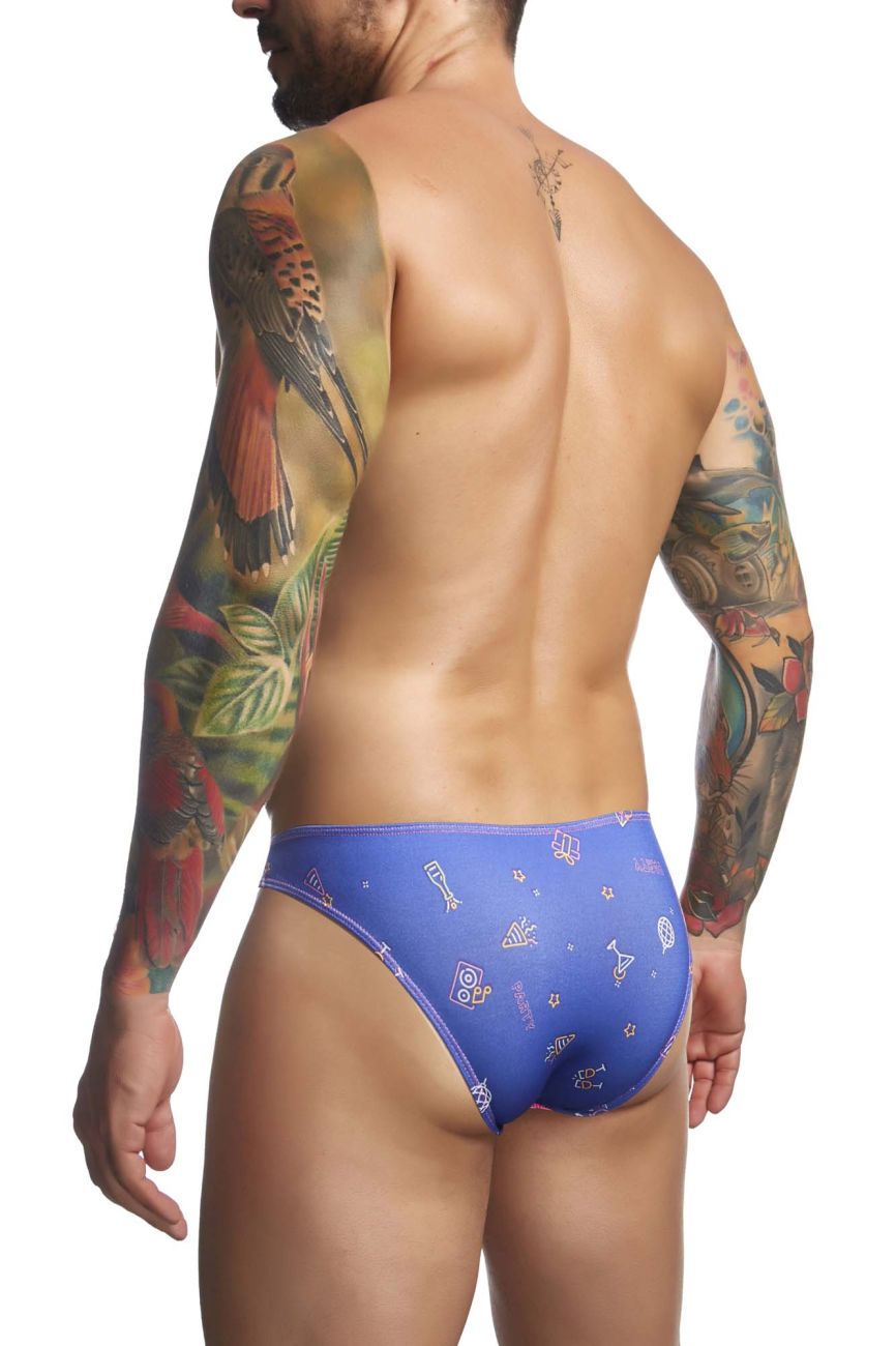 JUSTIN+SIMON Men's Underwear XSJ01 Classic Bikini Color Party