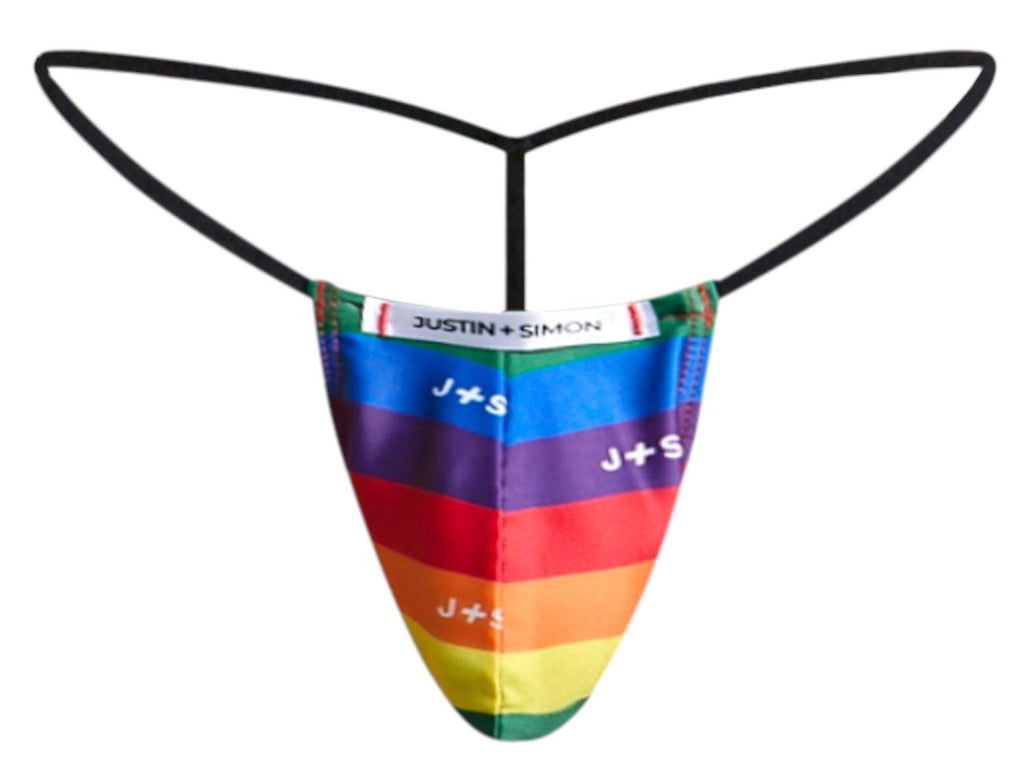 JUSTIN+SIMON XSJ02 Classic G-String Color Pride Flag