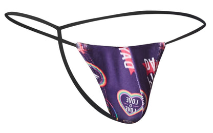 JUSTIN+SIMON Men's Underwear XSJ02 Classic G-String Color Pride