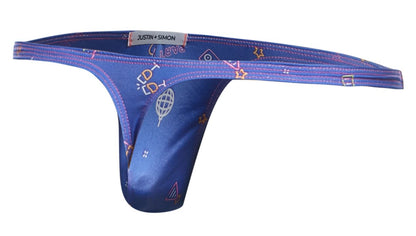 JUSTIN+SIMON Men's Underwear XSJ03 Classic Thongs Color Party