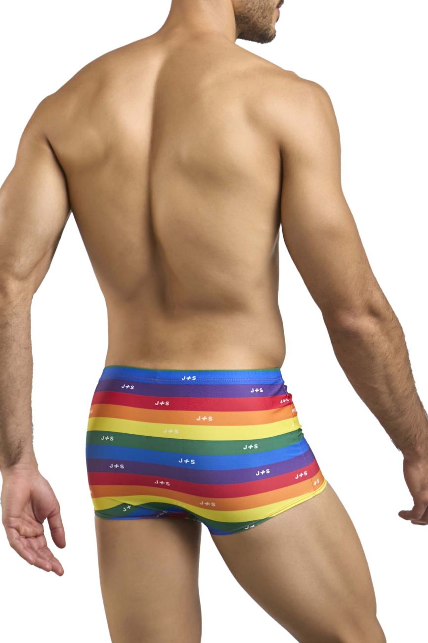 JUSTIN+SIMON Men's Underwear XSJ08 Classic Boxer Color Pride Flag