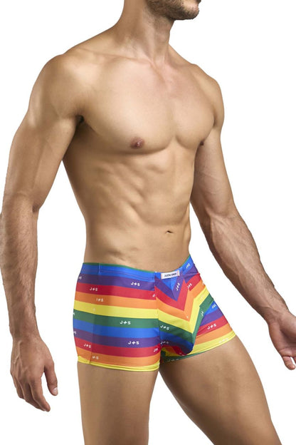 JUSTIN+SIMON Men's Underwear XSJ08 Classic Boxer Color Pride Flag