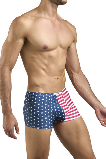 JUSTIN+SIMON Men's Underwear XSJ08 Classic Boxer Color USA Flag