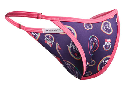 JUSTIN+SIMON Men's Underwear XSJ12 Bikini Color Pride