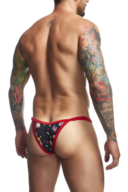 JUSTIN+SIMON Men's Underwear XSJ12 Bikini Color Psycodelic