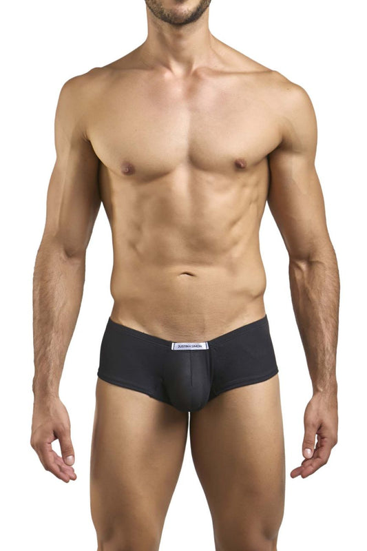 JUSTIN+SIMON XSJ13 Cheeky Bulge Boxer Color Peach Black