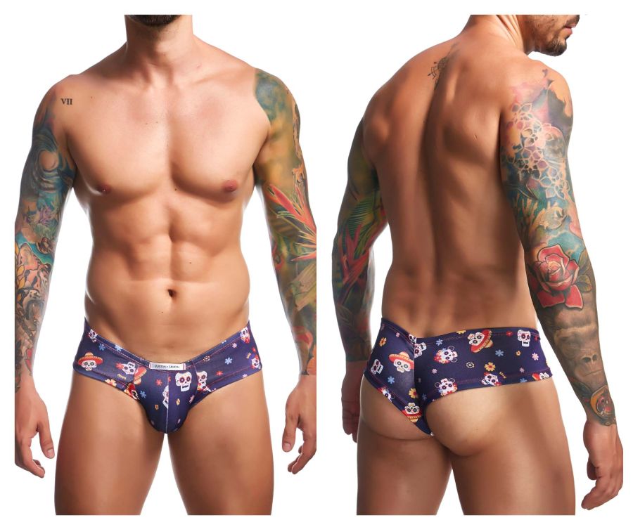 JUSTIN+SIMON Men's Underwear XSJ22 Cheek Briefs Color Mexico