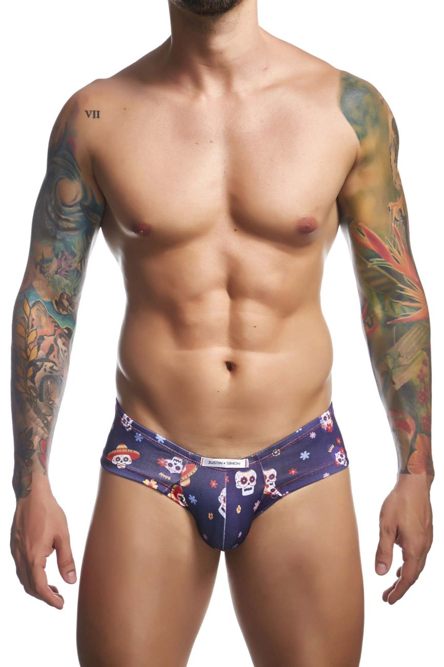 JUSTIN+SIMON Men's Underwear XSJ22 Cheek Briefs Color Mexico