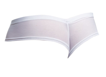 JUSTIN+SIMON XSJ22 Cheek Briefs Color White Mesh