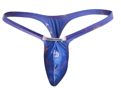 JUSTIN+SIMON Men's Underwear XSJBU02 Bulge Thongs Color Party