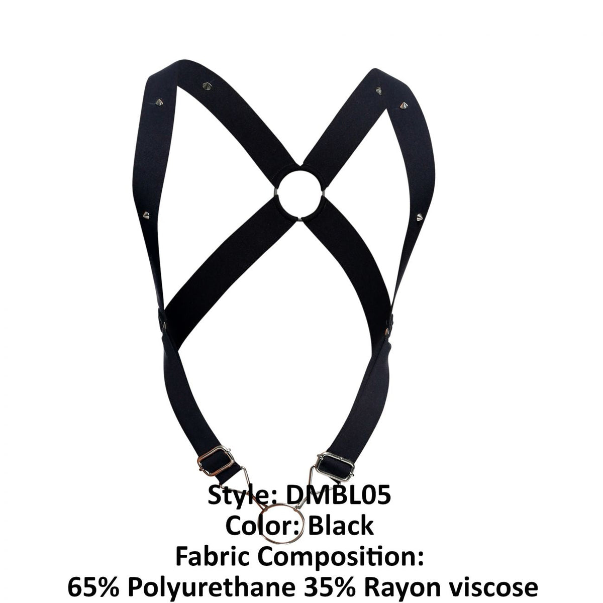 MaleBasics Men's Underwear DMBL05 DNGEON Crossback Harness Color Black