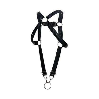 MaleBasics Men's Underwear DMBL07 DNGEON Cross Cockring Harness Color Black