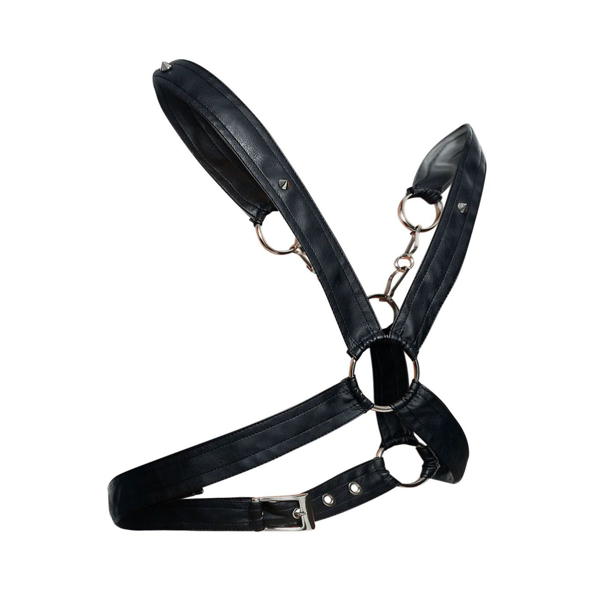 MaleBasics Men's Lingerie DMBL09 DNGEON Cross Chain Harness Color Black