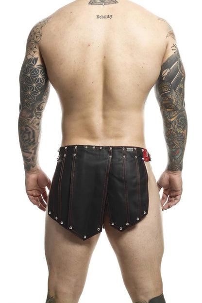 MaleBasics Men's Lingerie DMBL10 DNGEON Roman Skirt Color Black-Red