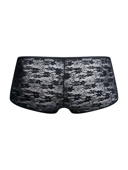 MaleBasics MBL83 Loop Cheeky Trunks Color Black Lace