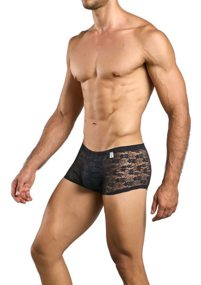 MaleBasics MBL84 Classic Pouch Trunks Color Black Lace