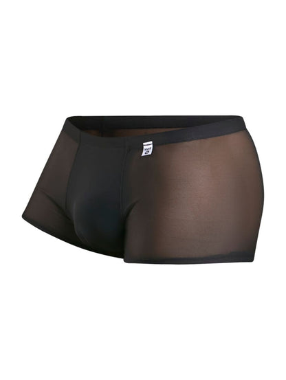MaleBasics MBL84 Classic Pouch Trunks Color Black Mesh